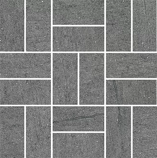 SG176/002 Ньюкасл серый темный мозаичный 30*30 декор - фото 1