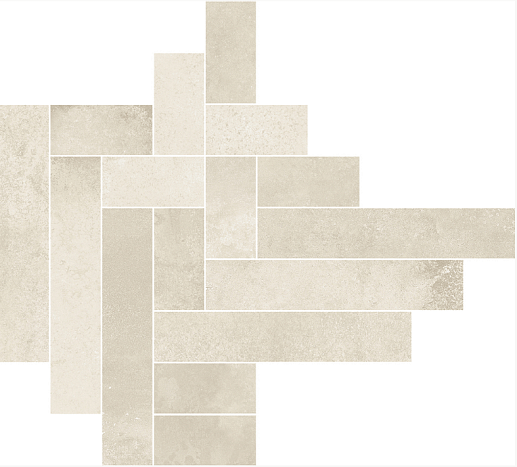 Brickyard Mosaico t16 Bianco 40x40 - фото 1