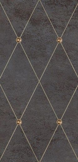 AD Maiora Rhombus Fregio Swarovsky Oro Nero 50x100 - фото 1