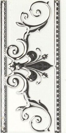 Noblesse Cenefa Noblesse Blanco Silver 10x20 - фото 1