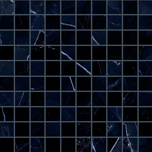 Tele di Marmo Revolution Mosaico 3x3 Calacatta Black Lap 29.4x29.4 - фото 1