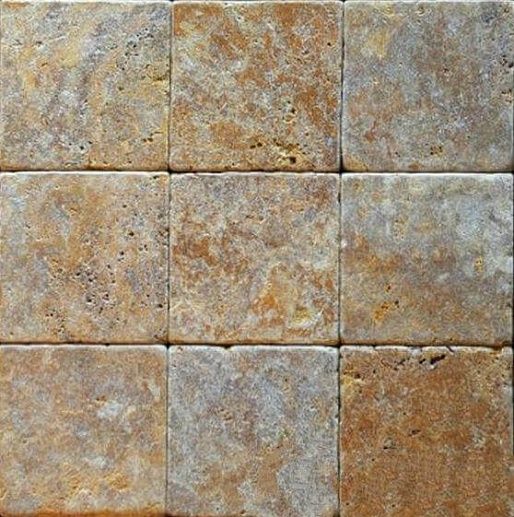 Antic 100x100 Gold/Tumbled - фото 1
