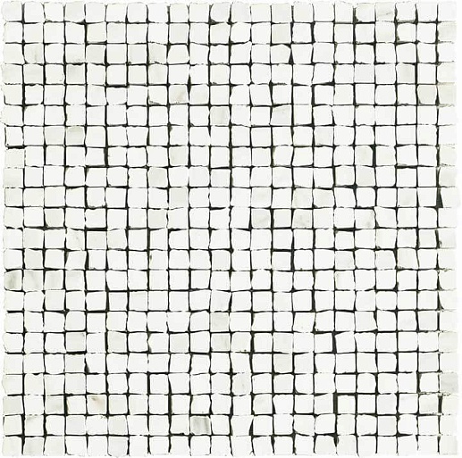 NovaBell Imperial Mosaico Spacco Calacatta Bianco Lapp. 30x30 - фото 1