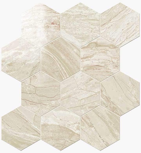 NovaBell Imperial Esagona Crema Lapp. 29.1x25.2 - фото 1