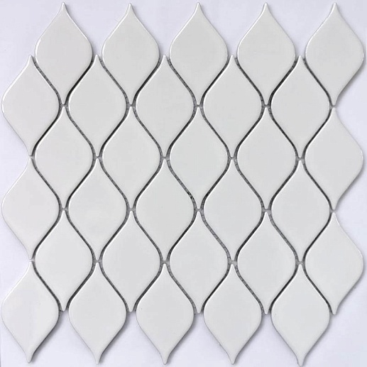 Mosaics Melany White glossy 26.4x28 - фото 1
