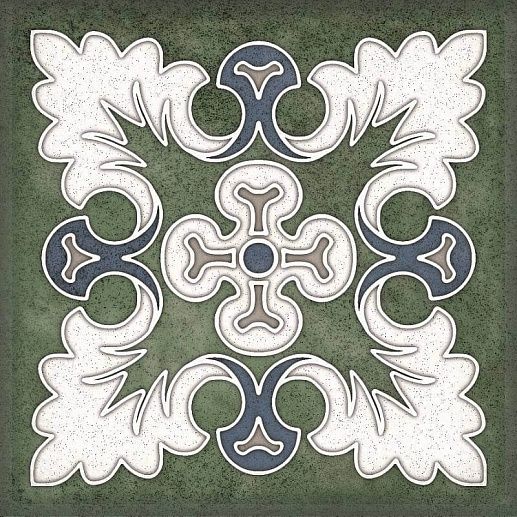 Smalto Decor 1 Verde 15x15 - фото 1