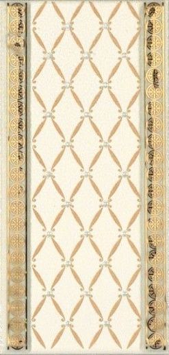Noblesse Cenefa Delis Marfil Gold 9.2x20 - фото 1