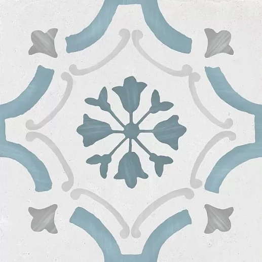 Sirocco Blue Ornate 22.3x22.3 - фото 1