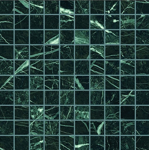 Tele di Marmo Revolution Mosaico 3x3 Verde Saint Denis Nat 30x30 - фото 1