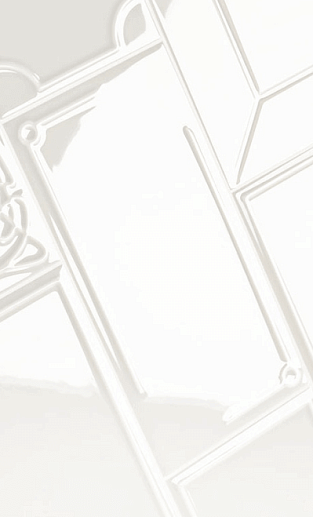 Art Deco Vector Frame D White 12.5x25 - фото 1