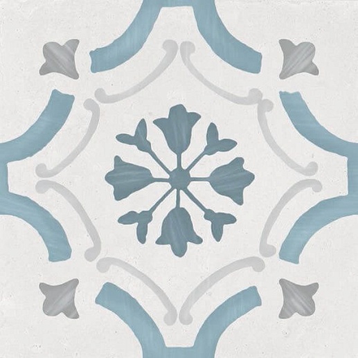 Sirocco Blue Ornate 22.3x22.3 - фото 1
