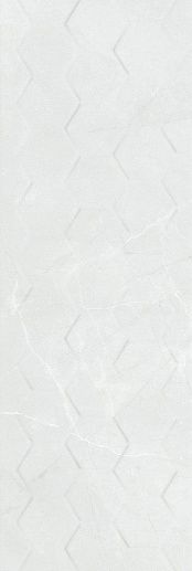 Braga White Hexagon Rett 25x75 - фото 1