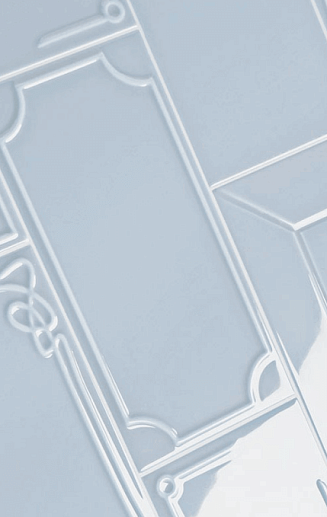 Art Deco Vector Frame B Light Blue 12.5x25 - фото 1