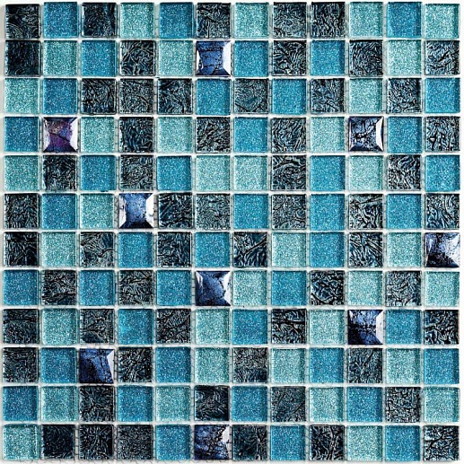 Mosaics Satin Blue 30x30 - фото 1