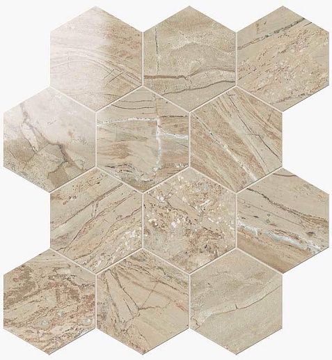 NovaBell Imperial Esagona Cappuccino Lapp. 29.1x25.2 - фото 1