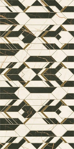 Fancy White Inserto Polysk 30x60 - фото 1