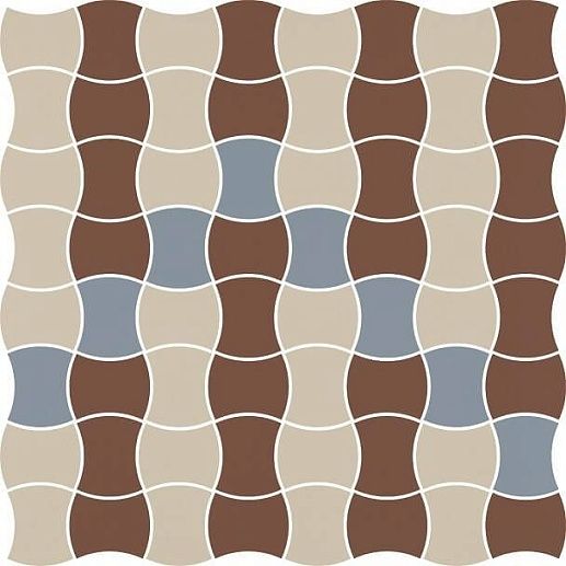 Modernizm Bianco Mozaika Mix B 30.86x30.86 - фото 1