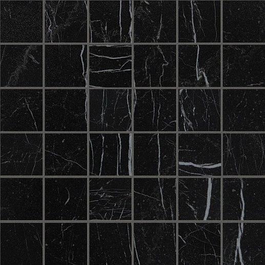 Roma Diamond Nero Real Macromosaico 30x30 - фото 1