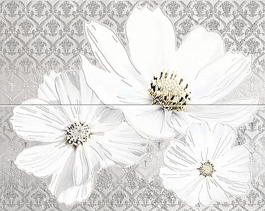 Sfumato Grey Floret 40.2x50.5 - фото 1