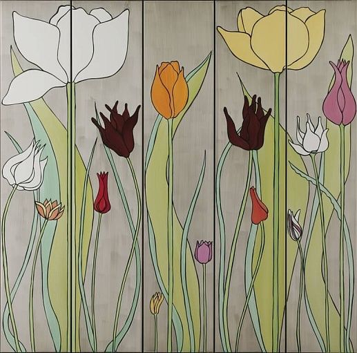 Design Tulipani 1 20x100 - фото 1