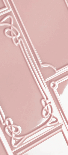 Art Deco Vector Frame E Light Pink 12.5x25 - фото 1