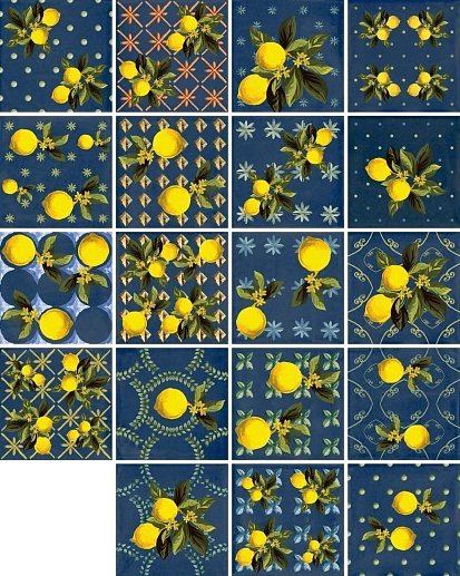 Vita Giardino Blu Mix Luc 20x20 - фото 1