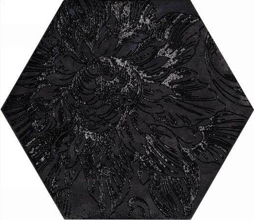 Fuoritono Esagona Fuoridamasco Nero 24x27.7 - фото 1