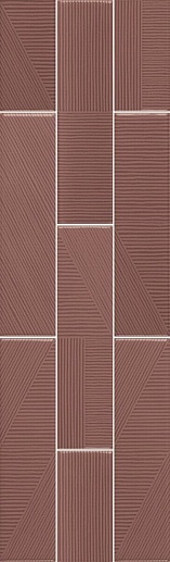 Decorline Stripebrick Mauve 7.3x30 - фото 1