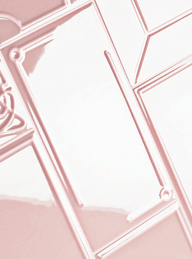 Art Deco Vector Frame D Light Pink 12.5x25 - фото 1