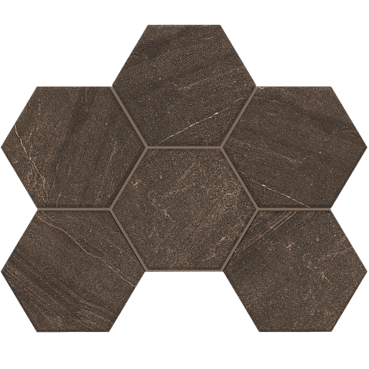 Gabbro Brown Hexagon 25x28.5 - фото 1