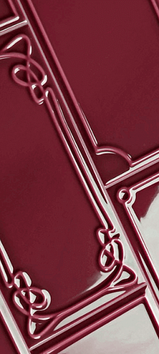 Art Deco Vector Frame E Burgundy 12.5x25 - фото 1