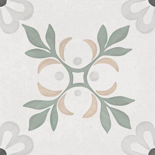 Sirocco Green Petals 22.3x22.3 - фото 1