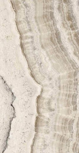 Oniks White Rectified Polished Nano 120x240 - фото 1