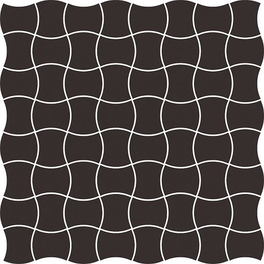 Modernizm Nero Mozaika Prasowana 30.86x30.86 - фото 1