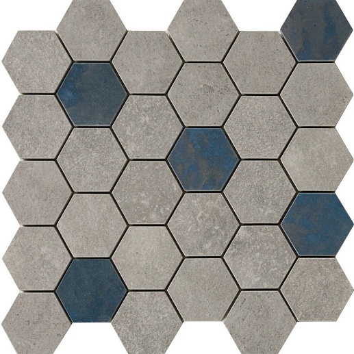 Grunge Floor Grey Hexa 28.3x29.4 - фото 1