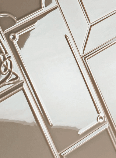 Art Deco Vector Frame D Deep Chestnut 12.5x25 - фото 1