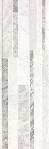 Roma Diamond Deco White Brillante 25x75 - фото 1