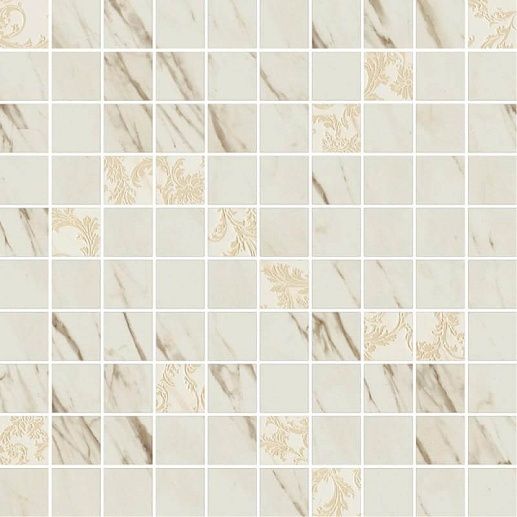 Marble Mos. T100 Dec. Bianco 29.1x29.1 - фото 1