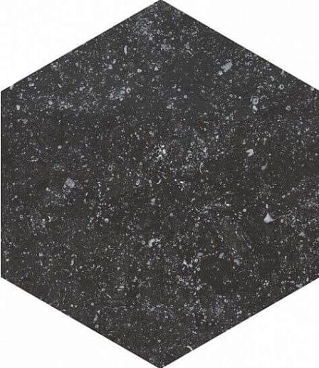 Coralstone Hexagon Black 25.4x29.2 - фото 1