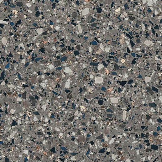 Terrazzo Anthracite Rectified Matt 80x80 - фото 1