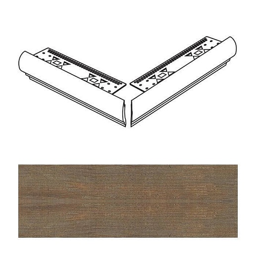 Rinascimento Angolo Toro Con Lamina Noce Rett 4x33.3 - фото 1