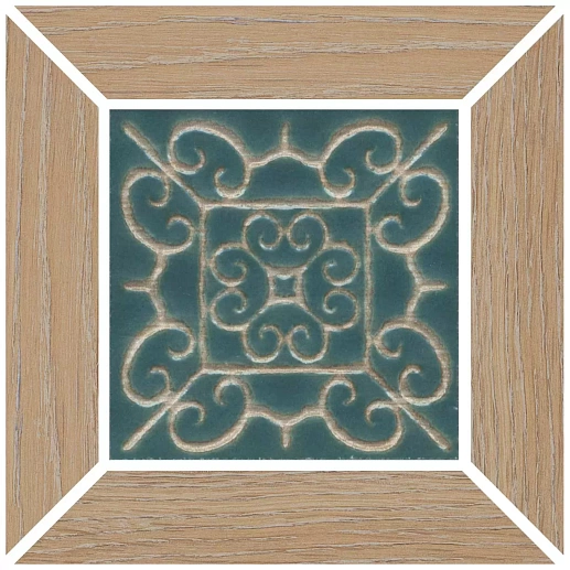 ID153 Вставка Тровазо наборный бежевый матовый 13x13x0.9 - фото 1