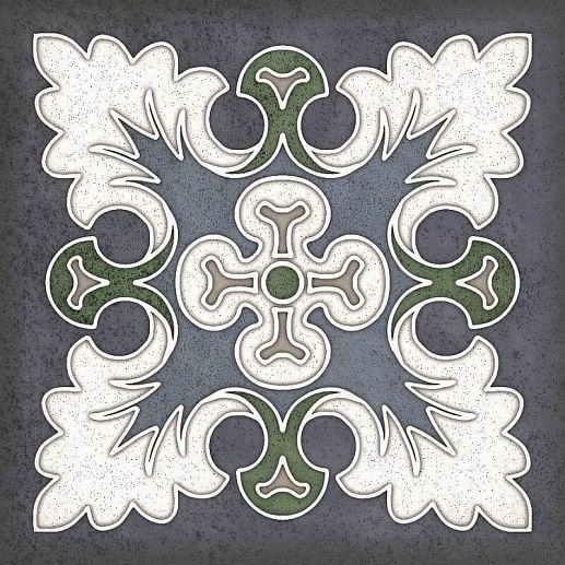 Smalto Decor 1 Blu 15x15 - фото 1