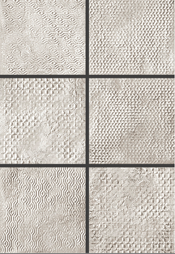 Maku Grid Whte Inserto Mix 6 40x60 - фото 1