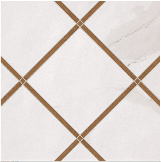 Roma Deco Incroci Calacata Avana Lux 60x60 - фото 1