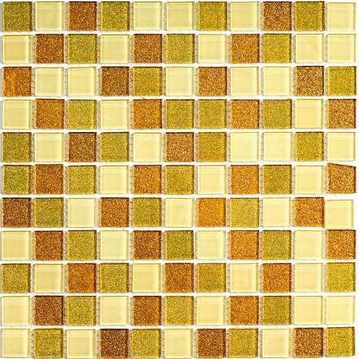 Mosaics Shine Gold 30x30 - фото 1