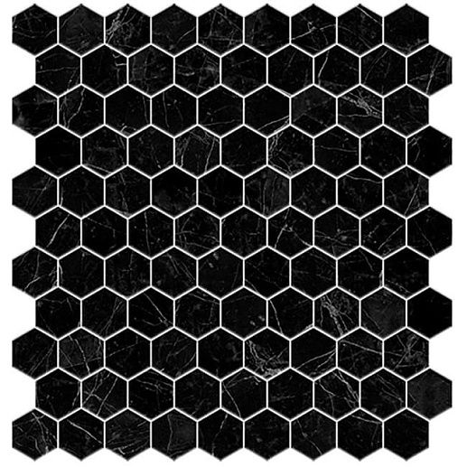 Supreme Marquina Hex 30.7x31.7 - фото 1