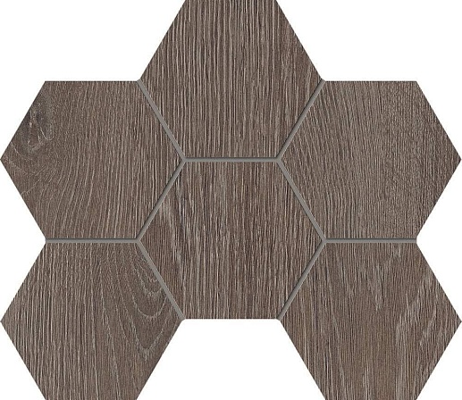 Kraft Wood Wenge Kw03 Hexagon 25x28.5 структур. - фото 1