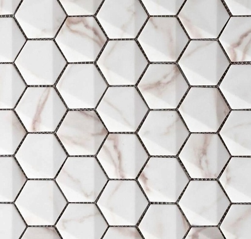 Marmorea Hexagonal Calacata 30x30 - фото 1