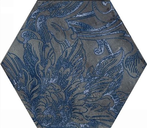 Fuoritono Esagona Fuoridamasco Blu 24x27.7 - фото 1
